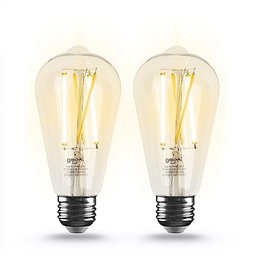 Smart Light Bulb for Alexa and Google Home - Tunable White LED, Dimmable, App Controlled (2-Pack)
