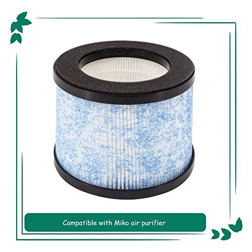C102 Filter Replacement for Okaysou AirMic4S and Miko C102 IBuki Air Purifier, 2 Pack